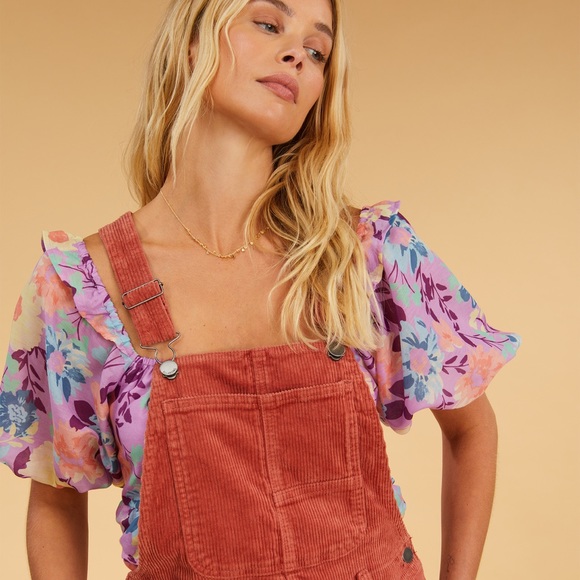 🔥🔥BILLABONG - SALTY BLONDE ONE OF A KIND OVERALLS🔥🔥 - Picture 4 of 10